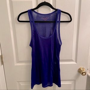 😀Sheer Royal Blue Tank Top*